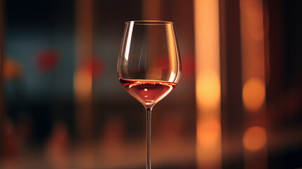 Beautiful glass of wine on the background of the bar. Beautiful life . Close-up .
