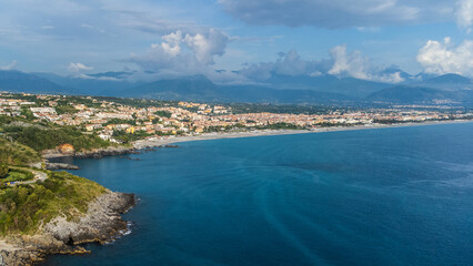 Fototapeta na wymiar Scalea Calabria Panorama