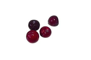 Plums isolated on white