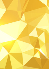 polygonal abstract background with golden triangles