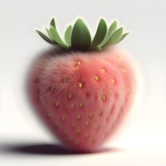 strawberry with fur