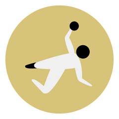 Beach handball competition icon. Sport sign.