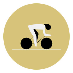 Cycling track competition icon. Sport sign.