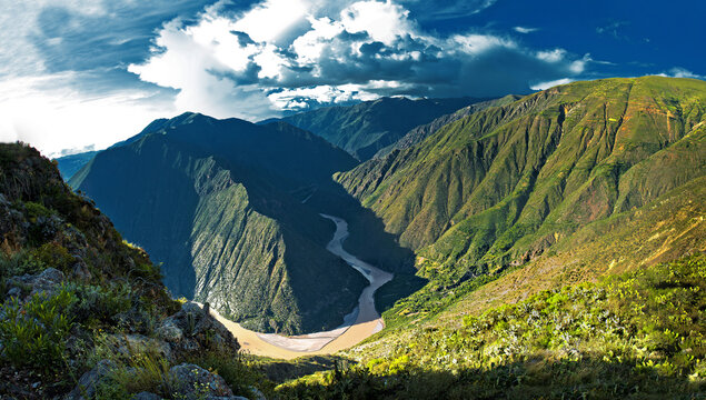 Huatuscalle Canyon in Ayacucho, Ideal place for Adventure Tourism. Perú.