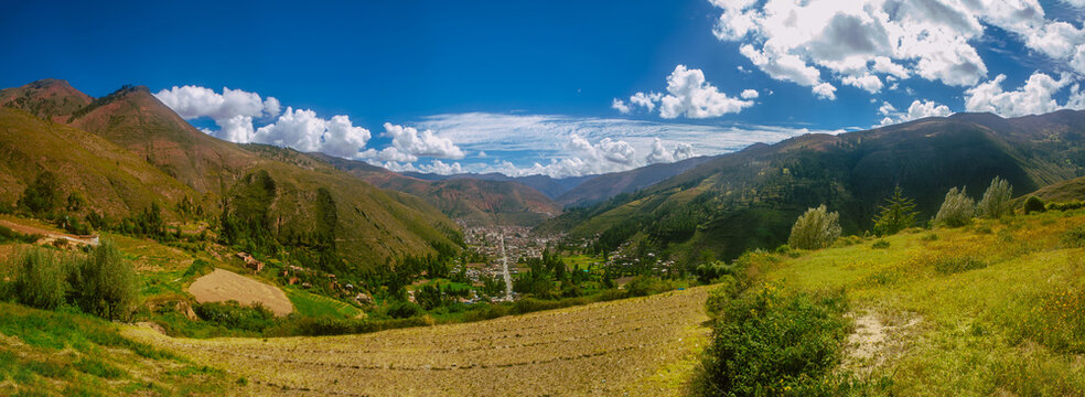Panoramic view of the city of Tarma, Peru