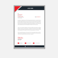 Creative letterhead Design Template With Geometric Shapes. A4 paper, Corporate Layout Design Template