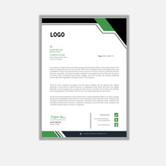 Creative letterhead Design Template With Geometric Shapes. A4 paper, Corporate Layout Design Template