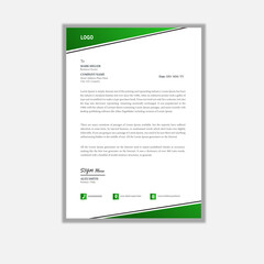Creative letterhead Design Template With Geometric Shapes. A4 paper, Corporate Layout Design Template