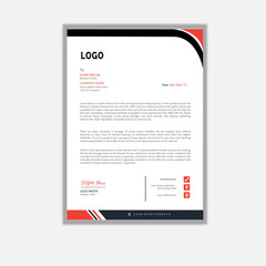 Creative letterhead Design Template With Geometric Shapes. A4 paper, Corporate Layout Design Template
