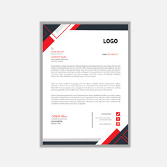 Corporate Business Style Letterhead Design Template For Business Project,  Business contract