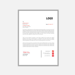 Creative letterhead Design Template With Geometric Shapes. A4 paper, Corporate Layout Design Template
