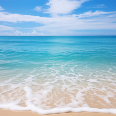 Obraz premium photograph of exotic vibrant beach water