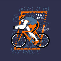 fast bike racing competition,  vector illustration