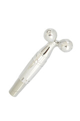 3D facial lift roller massager on white background