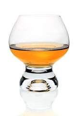 Cognac glass isolated on white background
