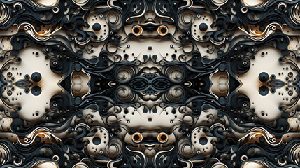 seamless symmetrical abstract background pattern