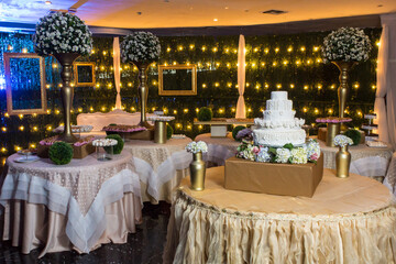 wedding reception at the restaurant