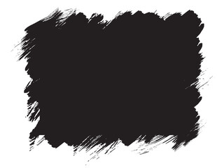 Grunge backgrounds. Brush black paint ink stroke. Vector illustration