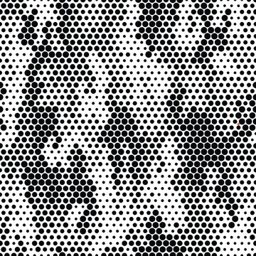 Full seamless modern halftone dots camouflage pattern for decor and textile. Camo design for textile fabric print and wallpaper. Army model design for trend fashion.