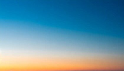 Minimalist background with soft gradient calm warm tone to cold. Sunset sky gradient style