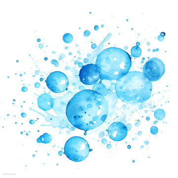 watercolor spot splash ai generated