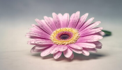 Vibrant gerbera daisy blossom, a gift of nature beauty generated by AI