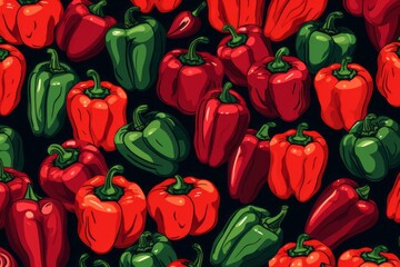 bell peppers background - 677862931