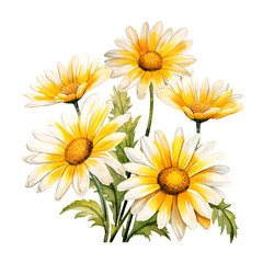 Obraz premium flower bouquet isolated on white background, ai generated 