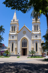 Fototapeta na wymiar Igreja Matriz Nossa Senhora do Desterro in the city of Jundiai, Sao Paulo, Brazil