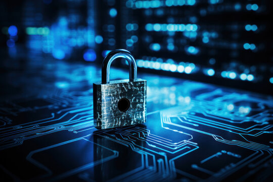 security of a payment gateway, a digital padlock is featured with a seamless online transaction in the background, emphasizing the importance of secure financial transactions