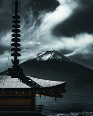 mount fuji and the pagoda