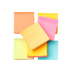 Fototapeta premium POST-IT NOTES Isolated on a transparent background, AI