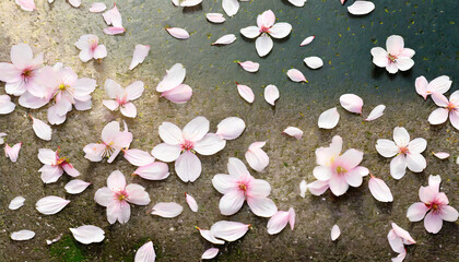 sakura petals