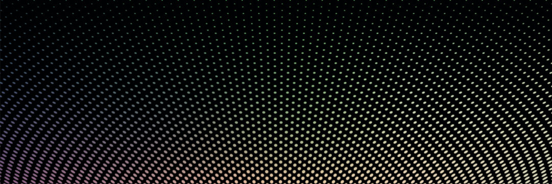 Modern abstract dots assorted in a rainbow colors. Colorful spot technology background.