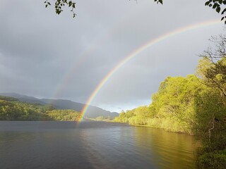 Rainbow over Loch Achray 