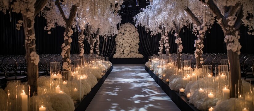 The man with a background in business and a love for fashion planned his wedding with meticulous attention to detail ensuring that his office inspired theme was brought to life through blac