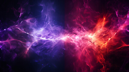 red and purple energy wave concept art, background or wallpaper, waves and spiral abstract art