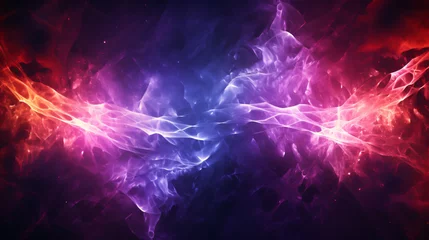 Poster red and purple energy wave concept art, background or wallpaper, waves and spiral abstract art © Artistic Visions