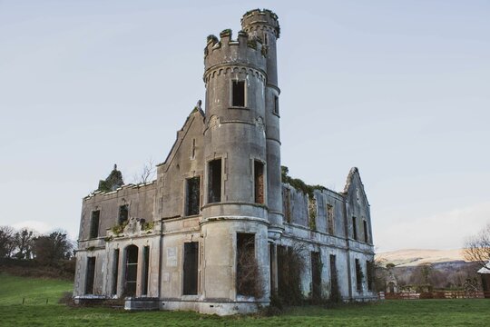 Scenic view of the Artdully castle located in Kenmare county in Ireland