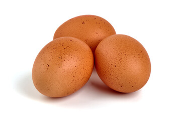 Eggs, isolated on white background.
