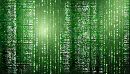 green matrix background ai generated