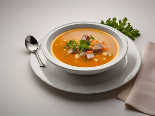 vegetable soup in a bowl