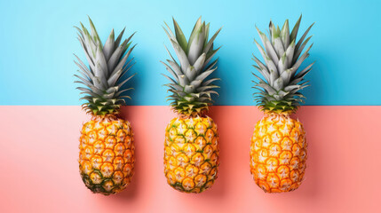 Pineapple  Natural Colors , Background For Banner, HD