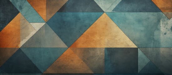 The vintage abstract background on the web engineering site featured polygonal shapes like triangles and octagons creating an ethnic and exotic feel reminiscent of a bygone era The diamond 