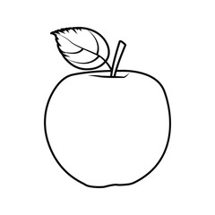 fresh apple fruit icon
