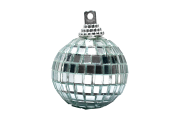 Mirror Ball PNG – isolated disco party ornament