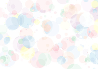 カラフルで可愛らしいパステルカラーの水玉模様背景
