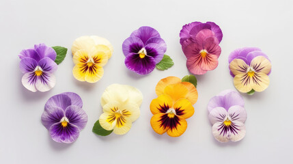 Pansy Natural Colors , Background For Banner, HD