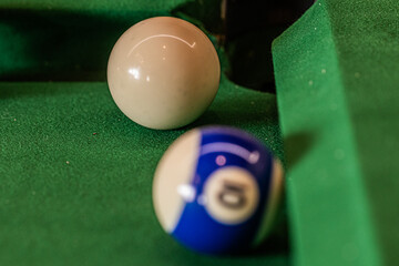 Striking composition of a billiard table, showcasing the allure and strategy of pool gaming