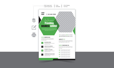 Corporate modern and Minimalist Business Flyer design Template 